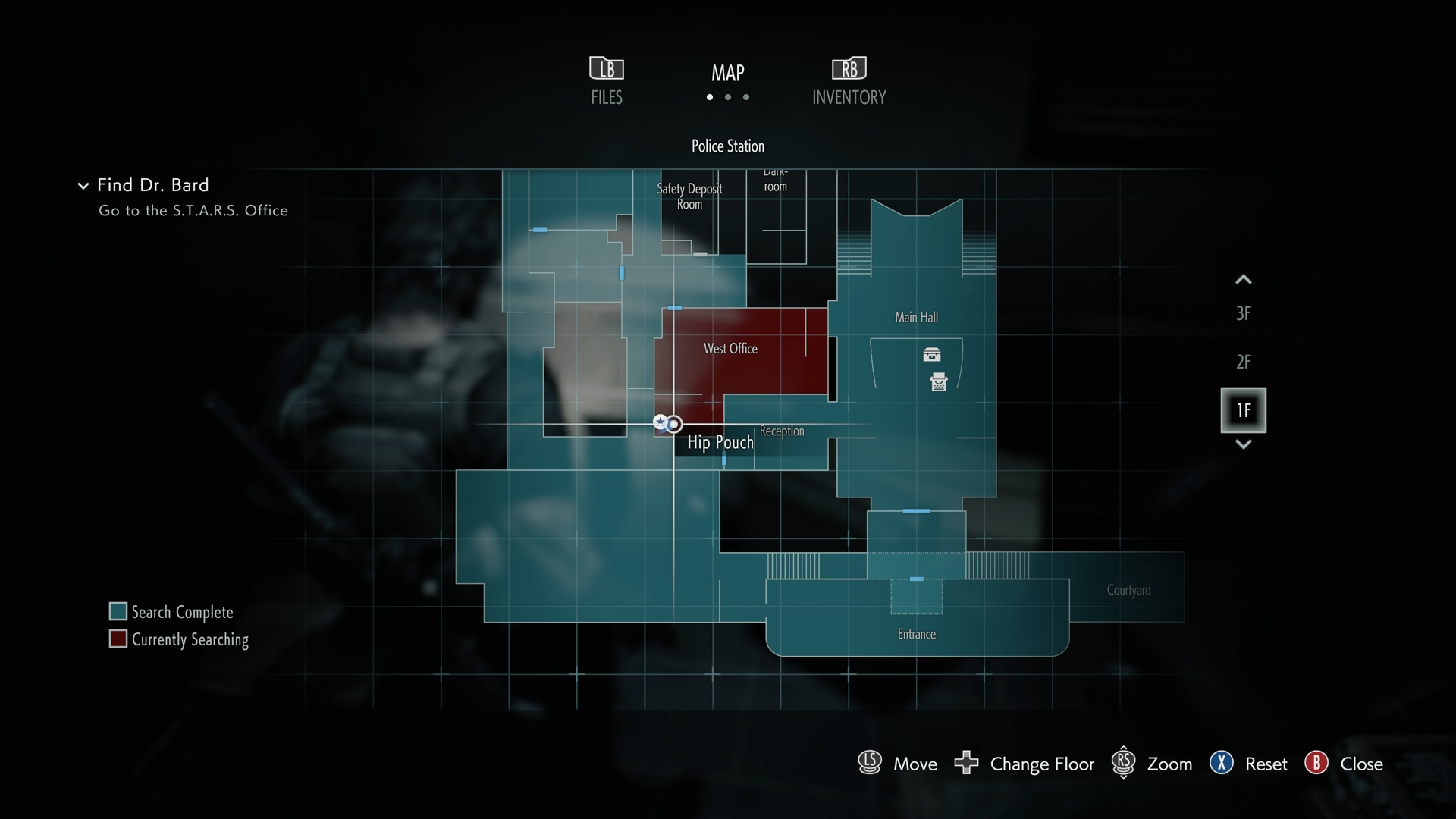 resident evil 2 remake map of all windows
